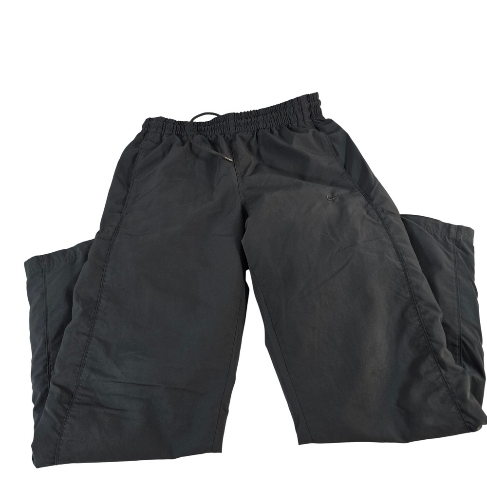 Nike Mens Black Woven Lined Track Pants Zipper Ankle 341585-060 Size M